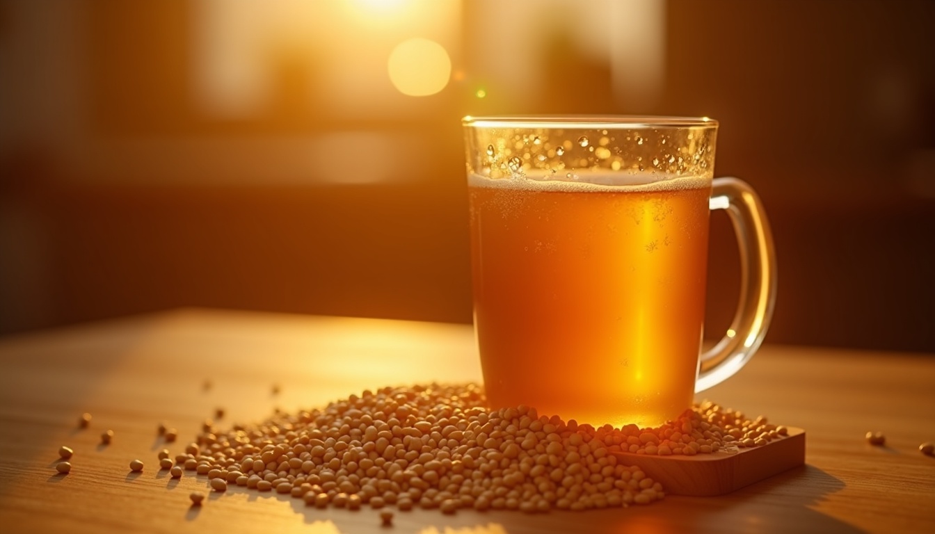 Roasted barley tea — Korean caffeine-free sleep drink