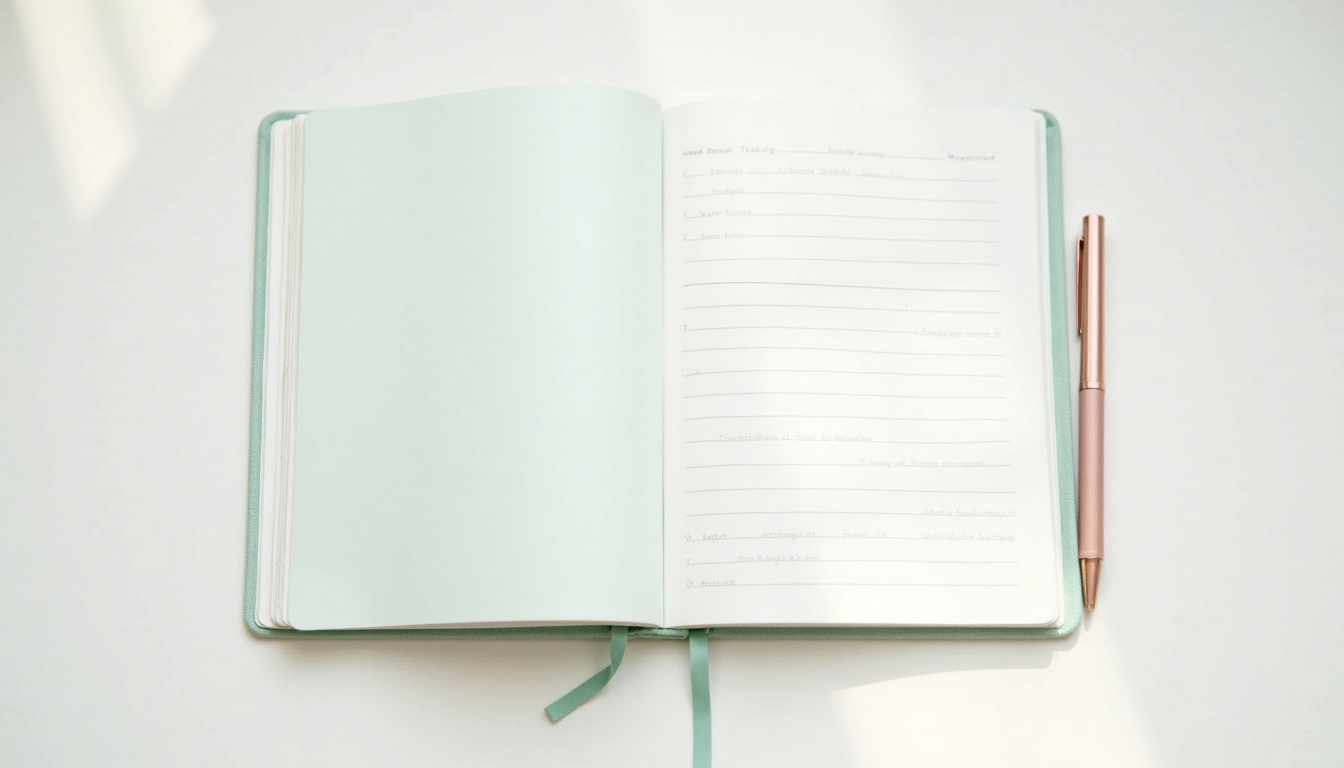 Menopause symptom tracking journal for perimenopause